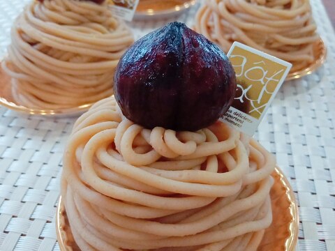 手作りマロンペーストで☆モンブラン☆